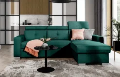 Designer Ecksofa Ferila mit Schlaf- und Klappfunktion
