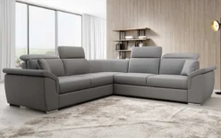 Designer Ecksofa Fernando mit Schlaffunktion und Stauraum