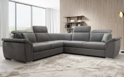 Designer Ecksofa Fernando mit Schlaffunktion und Stauraum