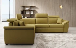 Designer Ecksofa Fernando mit Schlaffunktion und Stauraum