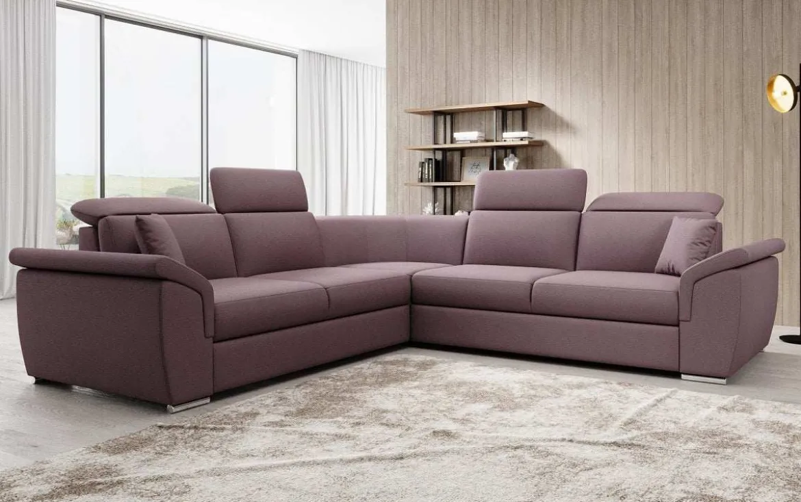 Designer Ecksofa Fernando mit Schlaffunktion und Stauraum