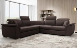 Designer Ecksofa Fernando mit Schlaffunktion und Stauraum