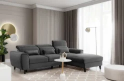 Designer Ecksofa Forino mit Schlaf- und Klappfunktion