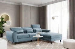 Designer Ecksofa Forino mit Schlaf- und Klappfunktion