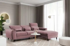 Designer Ecksofa Forino mit Schlaf- und Klappfunktion