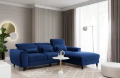 Designer Ecksofa Forino mit Schlaf- und Klappfunktion