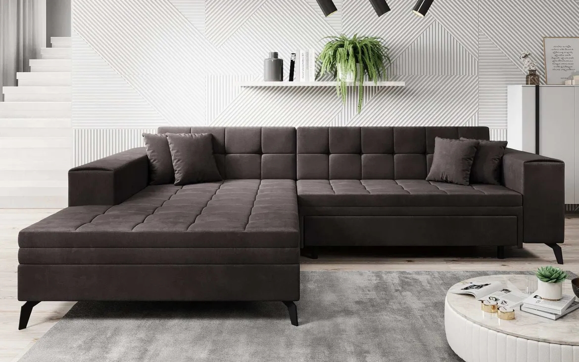 Designer Ecksofa Frida mit Schlaffunktion