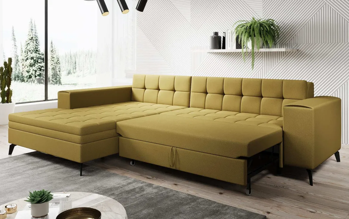 Designer Ecksofa Frida mit Schlaffunktion