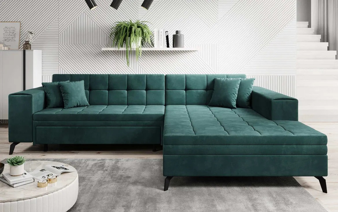 Designer Ecksofa Frida mit Schlaffunktion