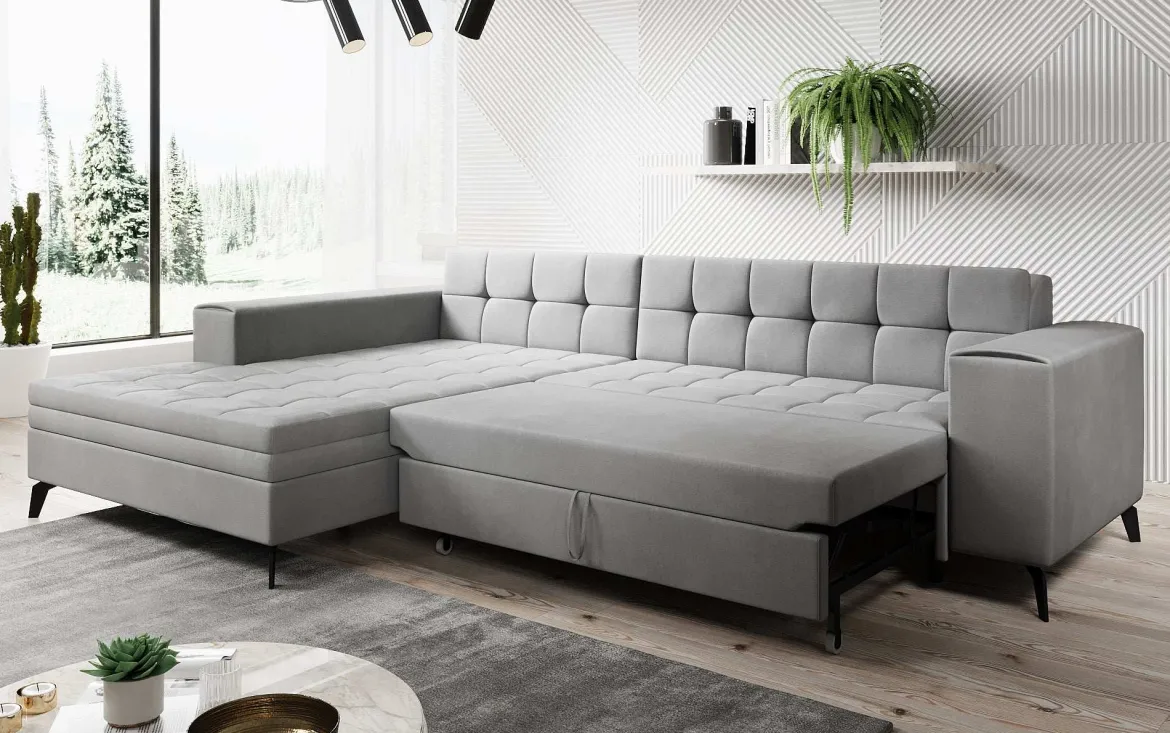 Designer Ecksofa Frida mit Schlaffunktion