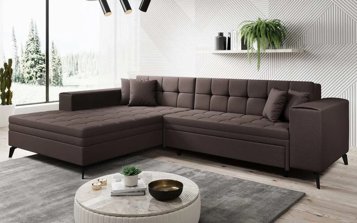 Designer Ecksofa Frida mit Schlaffunktion
