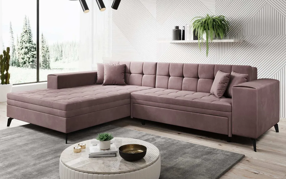 Designer Ecksofa Frida mit Schlaffunktion