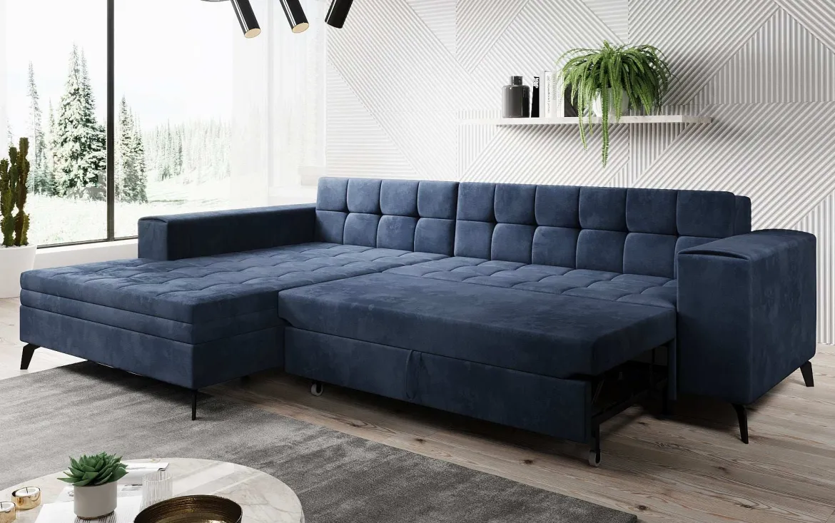 Designer Ecksofa Frida mit Schlaffunktion