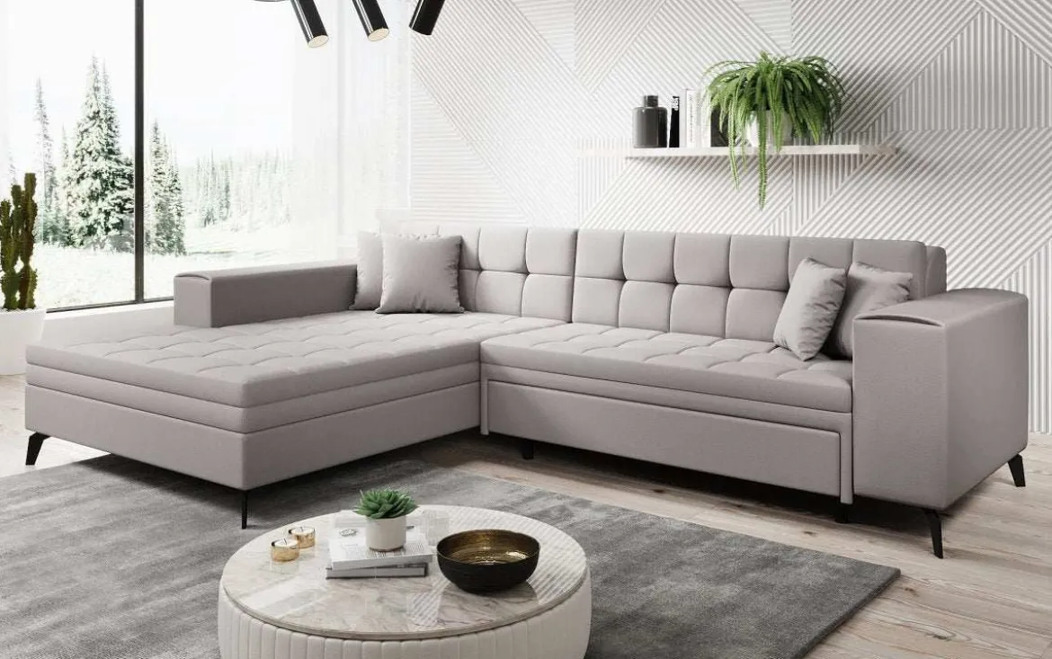 Designer Ecksofa Frida mit Schlaffunktion