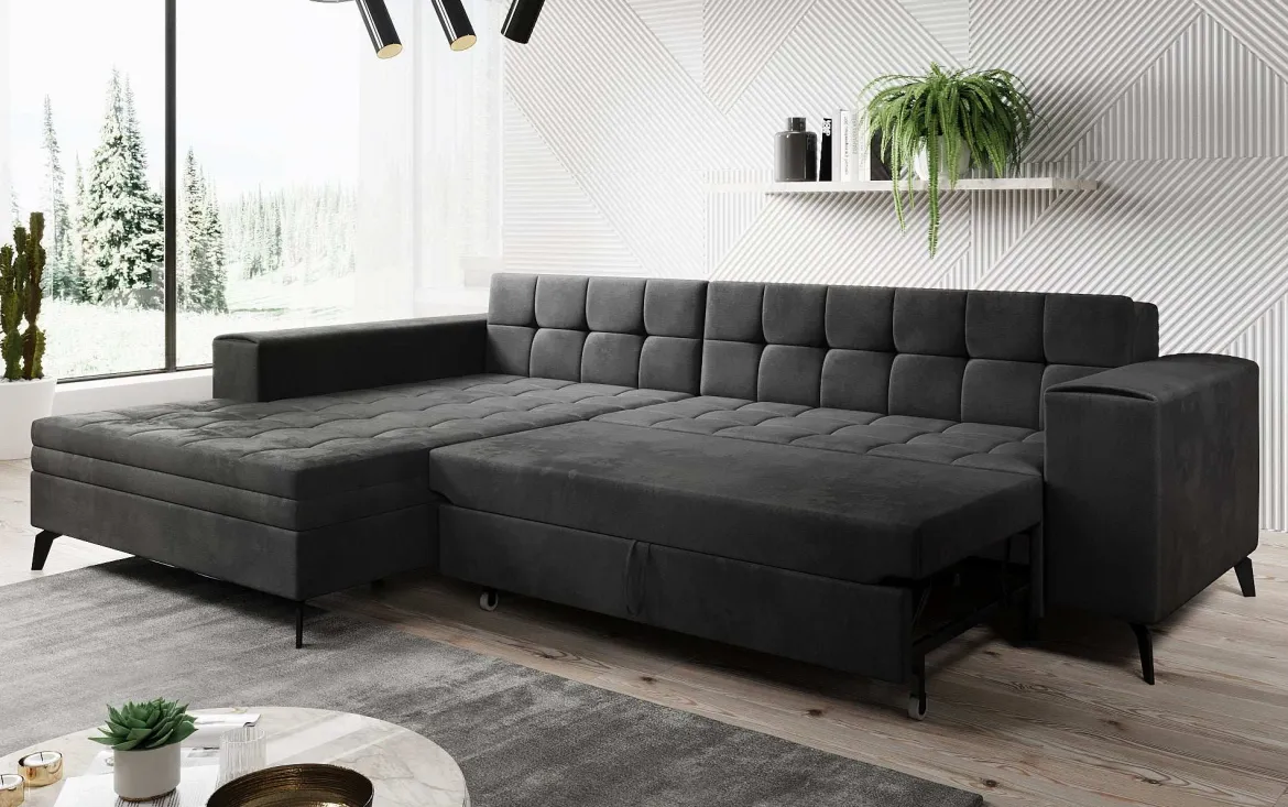 Designer Ecksofa Frida mit Schlaffunktion