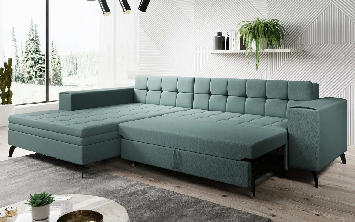 Designer Ecksofa Frida mit Schlaffunktion