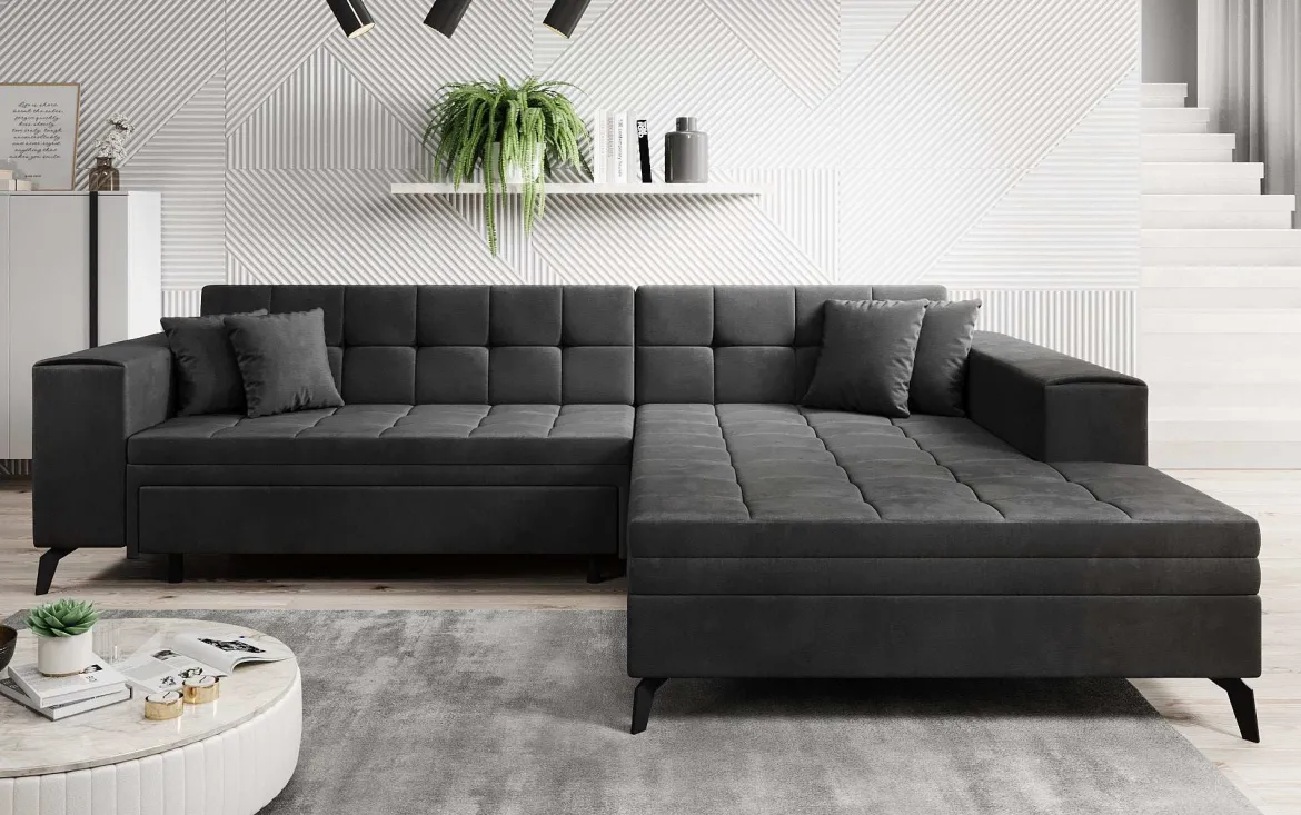 Designer Ecksofa Frida mit Schlaffunktion