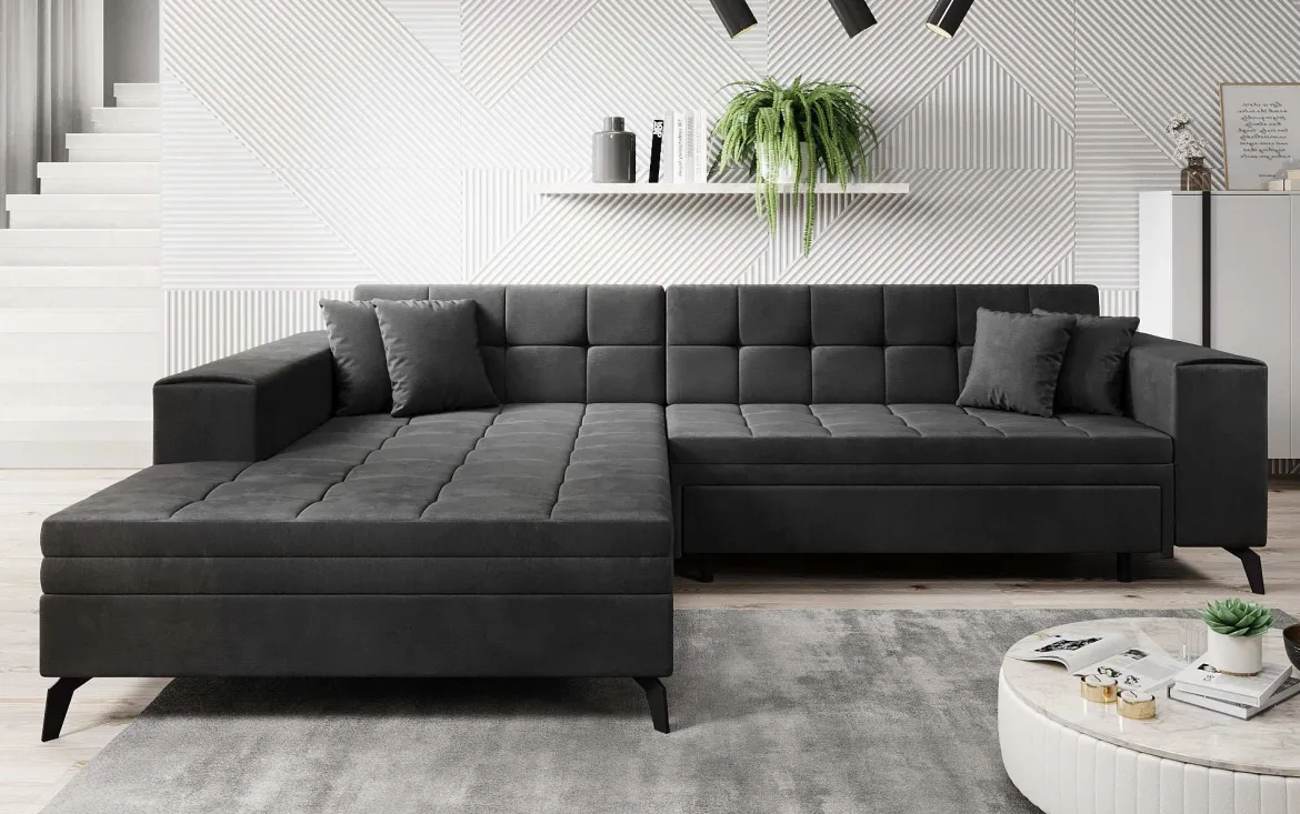 Designer Ecksofa Frida mit Schlaffunktion
