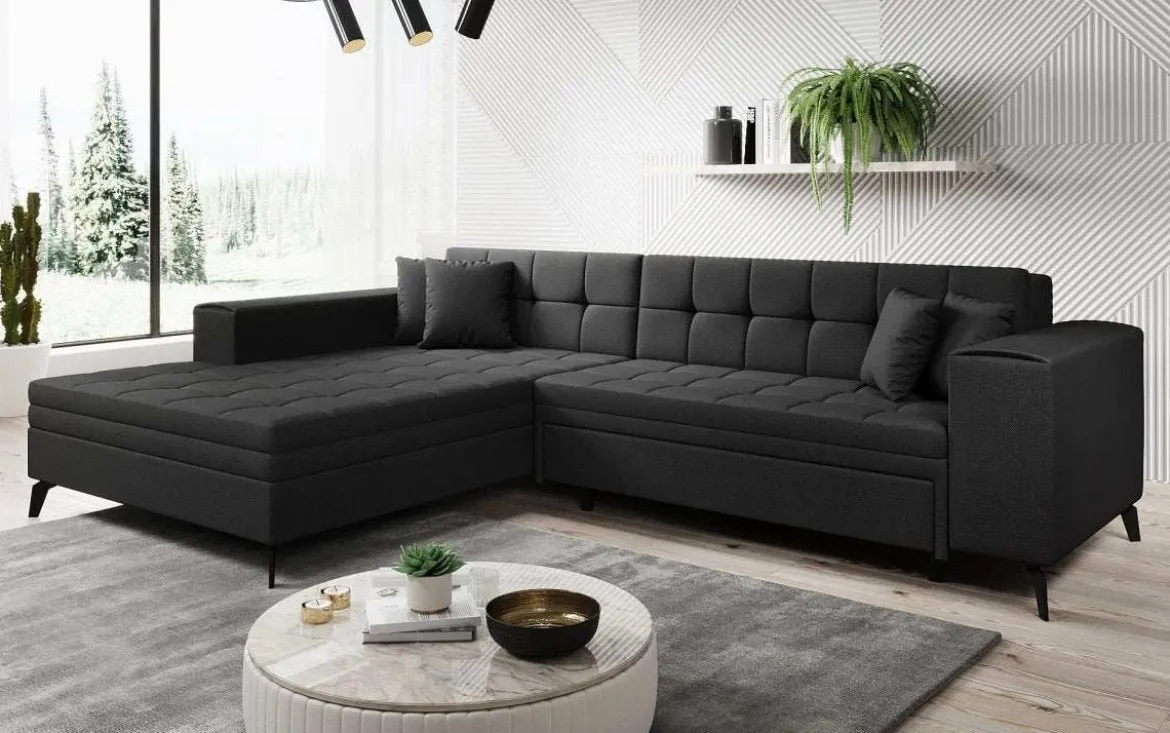 Designer Ecksofa Frida mit Schlaffunktion