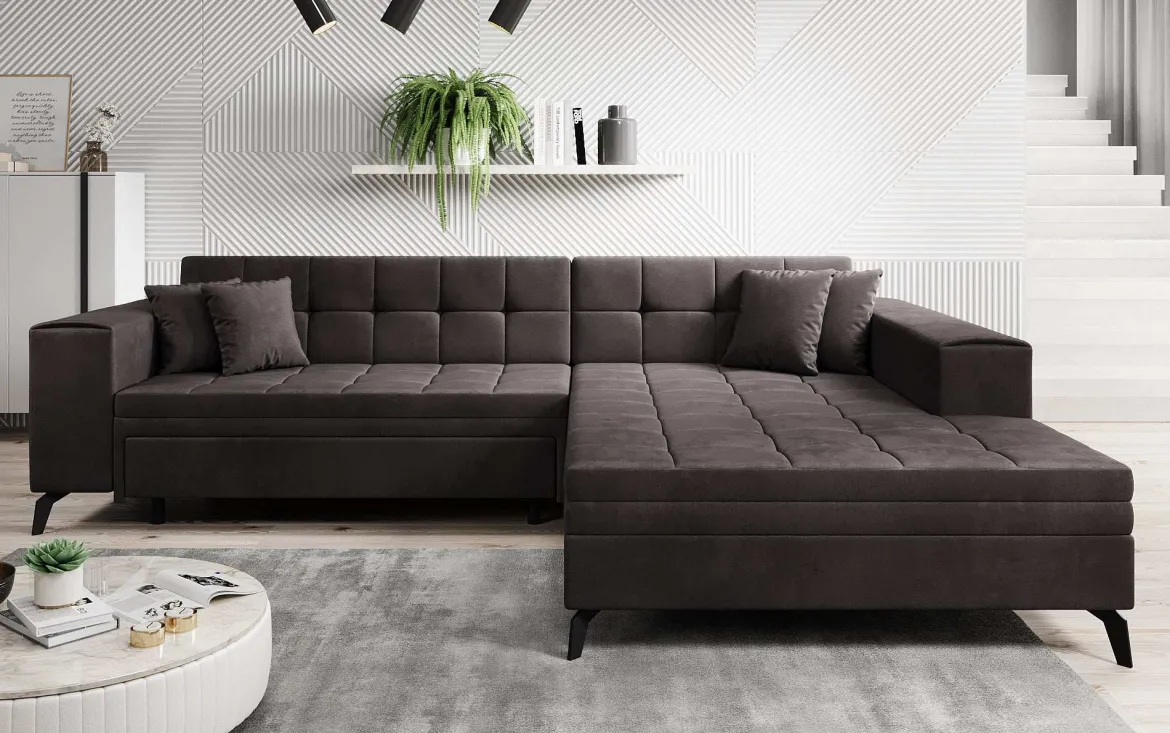 Designer Ecksofa Frida mit Schlaffunktion