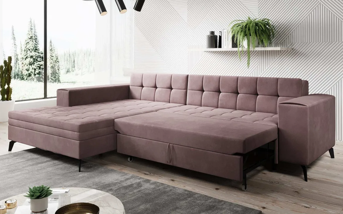 Designer Ecksofa Frida mit Schlaffunktion