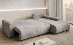 Designer Ecksofa Hanna mit Schlaffunktion und Stauraum