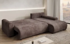 Designer Ecksofa Hanna mit Schlaffunktion und Stauraum