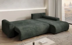Designer Ecksofa Hanna mit Schlaffunktion und Stauraum
