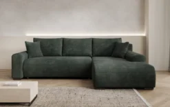 Designer Ecksofa Hanna mit Schlaffunktion und Stauraum