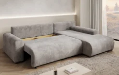 Designer Ecksofa Hanna mit Schlaffunktion und Stauraum