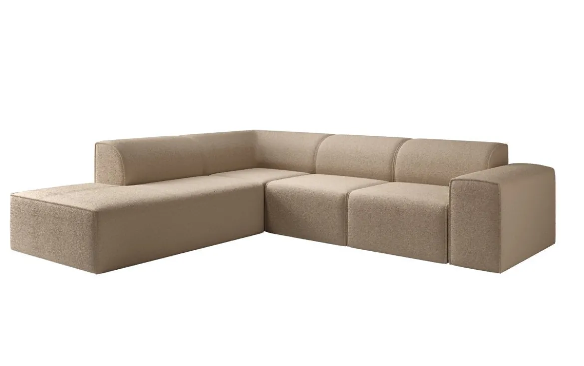 Designer Ecksofa Idiola in Teddy Bouclé