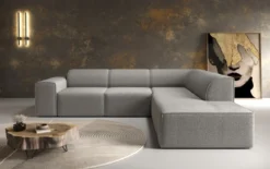 Designer Ecksofa Idiola in Teddy Bouclé