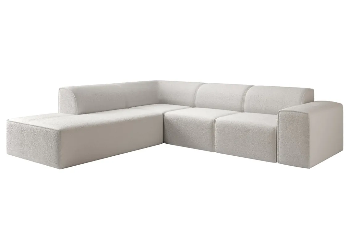 Designer Ecksofa Idiola in Teddy Bouclé