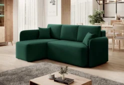 Designer Ecksofa Ina mit Stauraum und Schlaffunktion