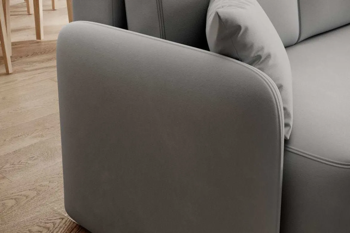 Designer Ecksofa Ina mit Stauraum und Schlaffunktion