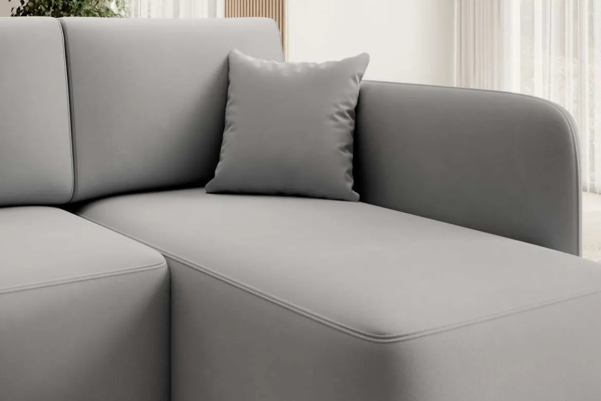 Designer Ecksofa Ina mit Stauraum und Schlaffunktion