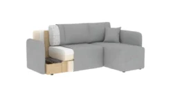 Designer Ecksofa Ina mit Stauraum und Schlaffunktion