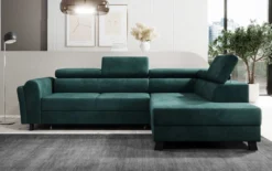 Designer Ecksofa Kira mit Schlaf- und Klappfunktion