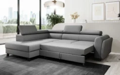 Designer Ecksofa Kira mit Schlaf- und Klappfunktion