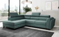 Designer Ecksofa Kira mit Schlaf- und Klappfunktion