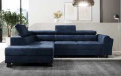 Designer Ecksofa Kira mit Schlaf- und Klappfunktion