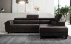 Designer Ecksofa Kira mit Schlaf- und Klappfunktion