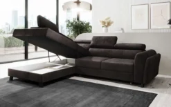 Designer Ecksofa Kira mit Schlaf- und Klappfunktion