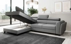 Designer Ecksofa Kira mit Schlaf- und Klappfunktion