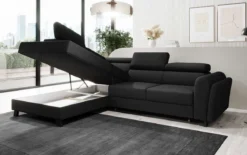 Designer Ecksofa Kira mit Schlaf- und Klappfunktion