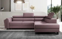 Designer Ecksofa Kira mit Schlaf- und Klappfunktion