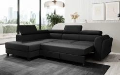 Designer Ecksofa Kira mit Schlaf- und Klappfunktion