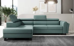 Designer Ecksofa Kira mit Schlaf- und Klappfunktion