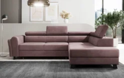Designer Ecksofa Kira mit Schlaf- und Klappfunktion