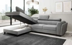 Designer Ecksofa Kira mit Schlaf- und Klappfunktion